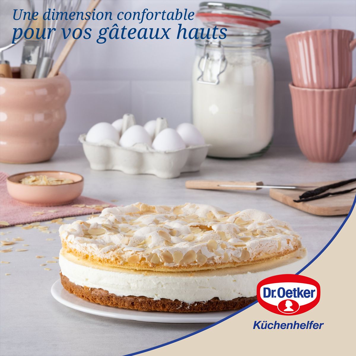 Dr Oetker - Ensemble De 2 Moules À Manqué À Charnière 26 Cm Dr. Oetker Back-Trend - Blanc