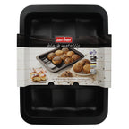 Zenker - Lot De 2 Moules À Gâteaux 36/27/5 Cm En Acier Black Metallic Black Mettallic Zenker Black Mettallic - Noir