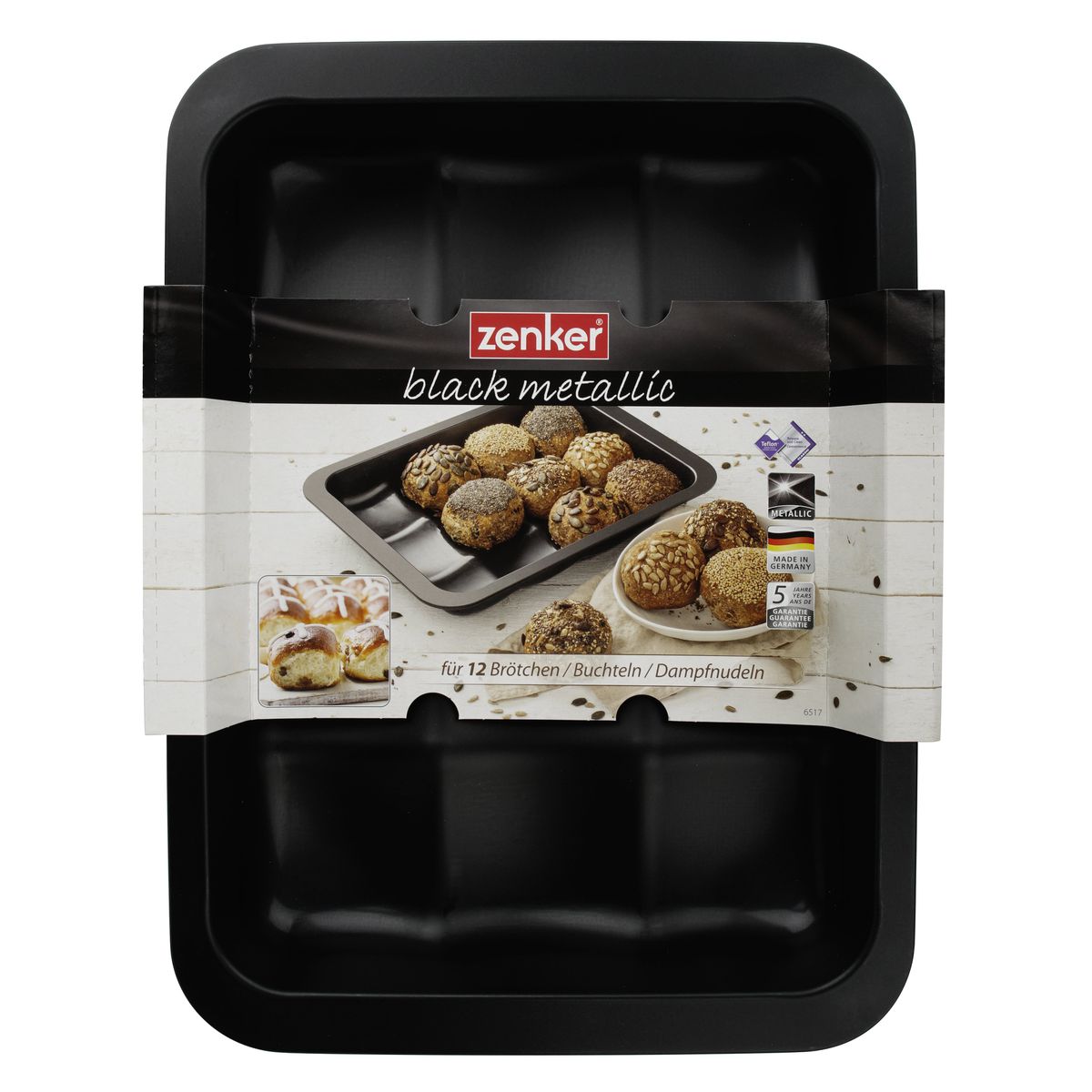 Zenker - Lot De 2 Moules À Gâteaux 36/27/5 Cm En Acier Black Metallic Black Mettallic Zenker Black Mettallic - Noir