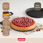 Zenker - Ensemble De 2 Moules À Tarte Renversée 28 Cm Zenker Black Metallic - Noir