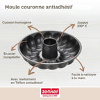 Zenker - Lot De 2 Moules À Gâteaux 32/32 Cm En Acier Black Mettallic Black Mettallic Zenker Black Mettallic - Noir