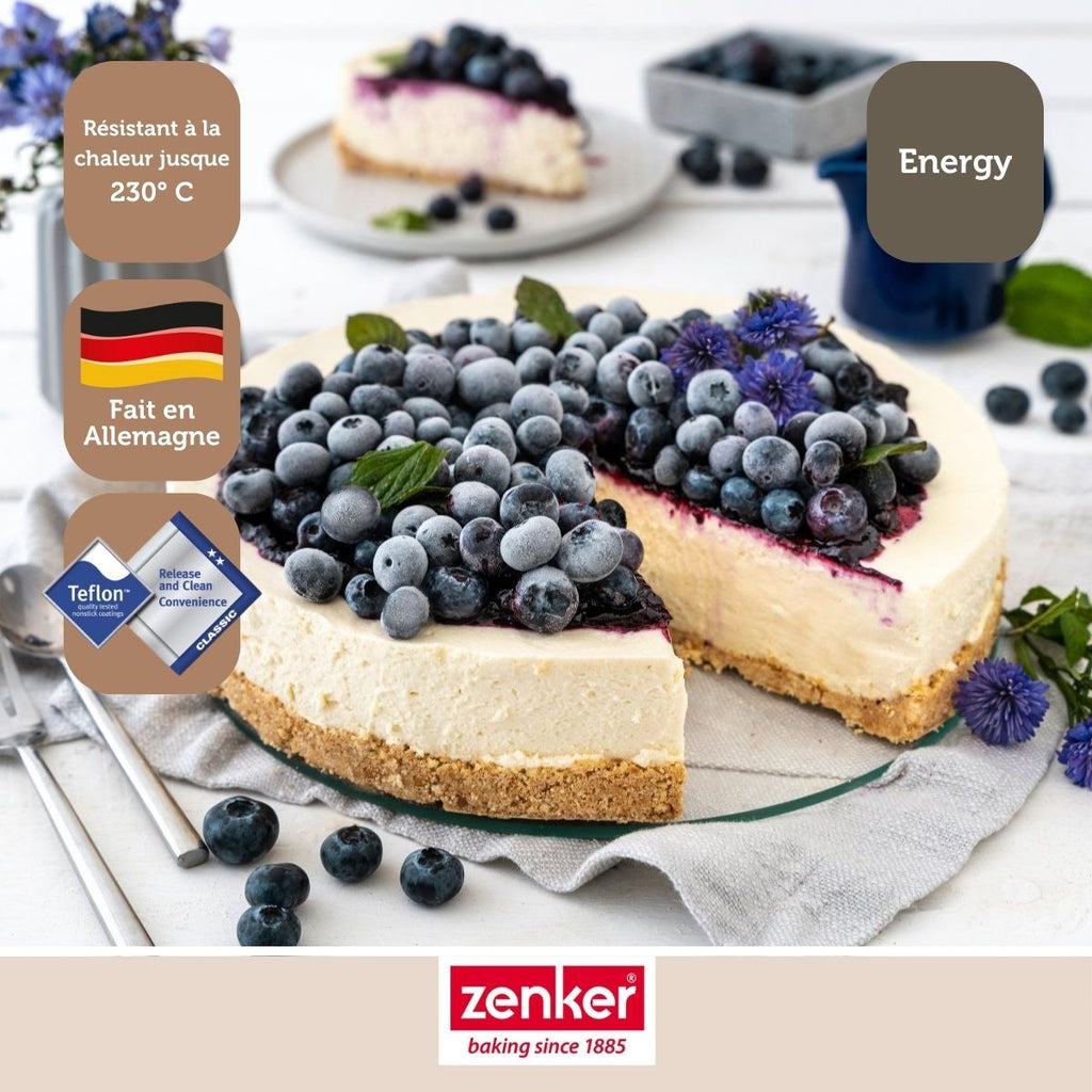 Zenker - Lot De 2 Moules À Gâteaux 26/26 Cm En Acier Zenker Energy - Gris