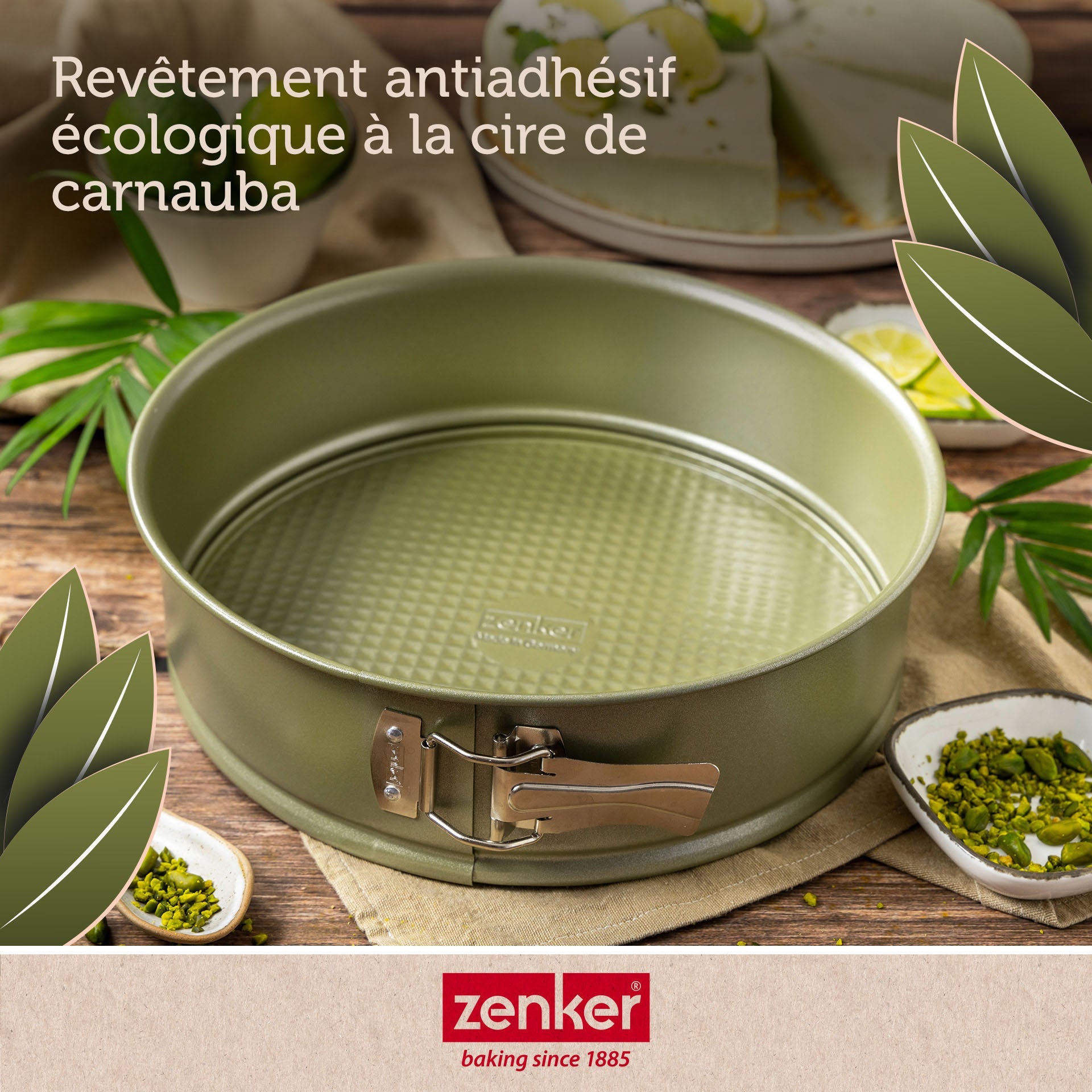Zenker - Ensemble De 2 Moules À Manqué À Charnière 24 Cm Zenker Green Vision - Vert