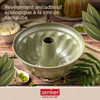 Zenker - Lot De 2 Moules À Gâteaux 25/25 Cm En Acier Avec Cire De Carnauba Zenker Green Vision - Vert
