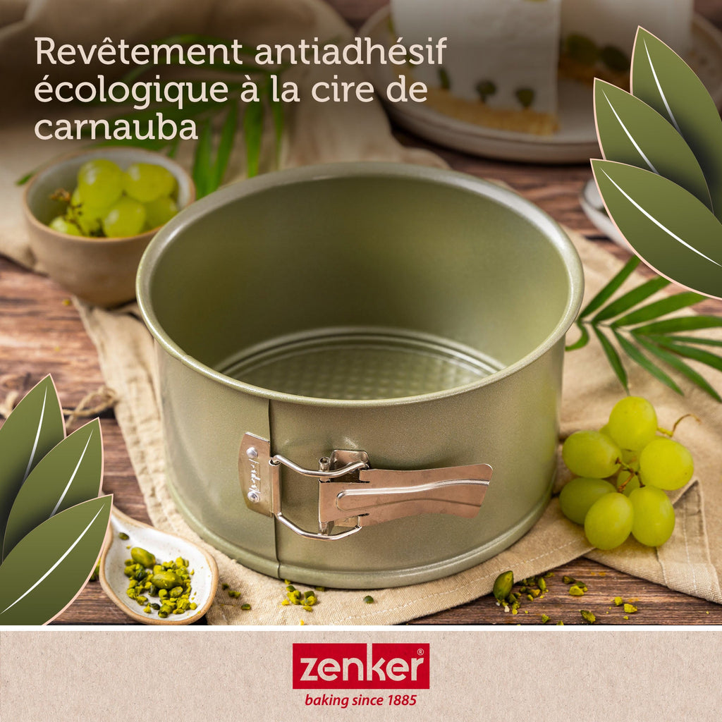 Zenker - Lot De 2 Moules À Gâteaux 18/18 Cm En Acier Zenker Green Vision - Vert