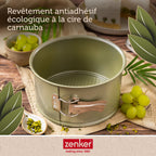 Zenker - Lot De 2 Moules À Gâteaux 18/18 Cm En Acier Zenker Green Vision - Vert