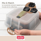 Zenker - Lot De 2 Moules À Gâteaux 23/23 Cm En Acier Zenker Bake Click And Go - Noir