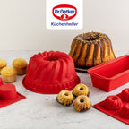 Dr Oetker - Moule À Manqué En Silicone De 26 Cm Dr. Oetker Flexxibel Love - Rouge
