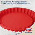 Dr Oetker - Moule À Tarte En Silicone Rouge De 26 Cm Dr. Oetker Flexxibel Love - Rouge
