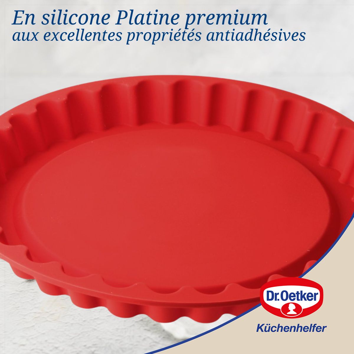 Dr Oetker - Moule À Tarte En Silicone Rouge De 26 Cm Dr. Oetker Flexxibel Love - Rouge