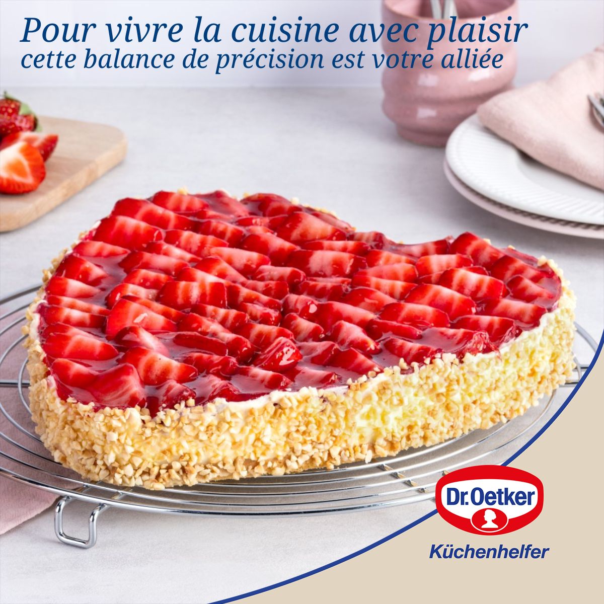 Dr Oetker - Balance De Cuisine Sans Pile 2 Kg Dr. Oetker Baker Edition - Blanc