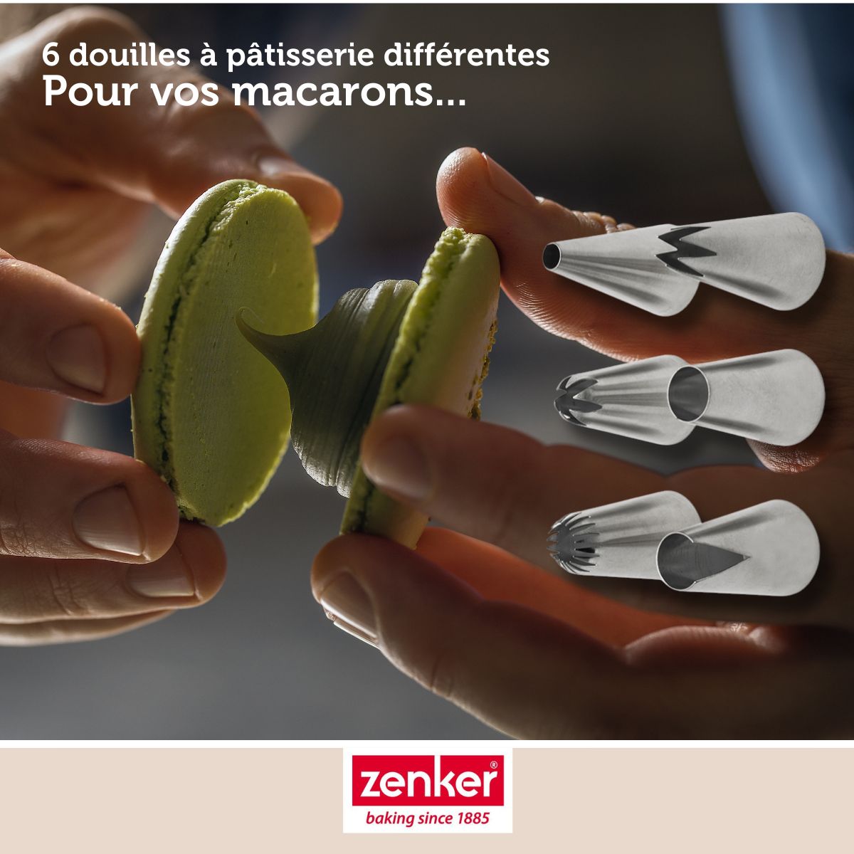 Zenker - Lot De 6 Douilles À Pâtisserie En Inox Grand Modèle Zenker Smart Pastry - Gris
