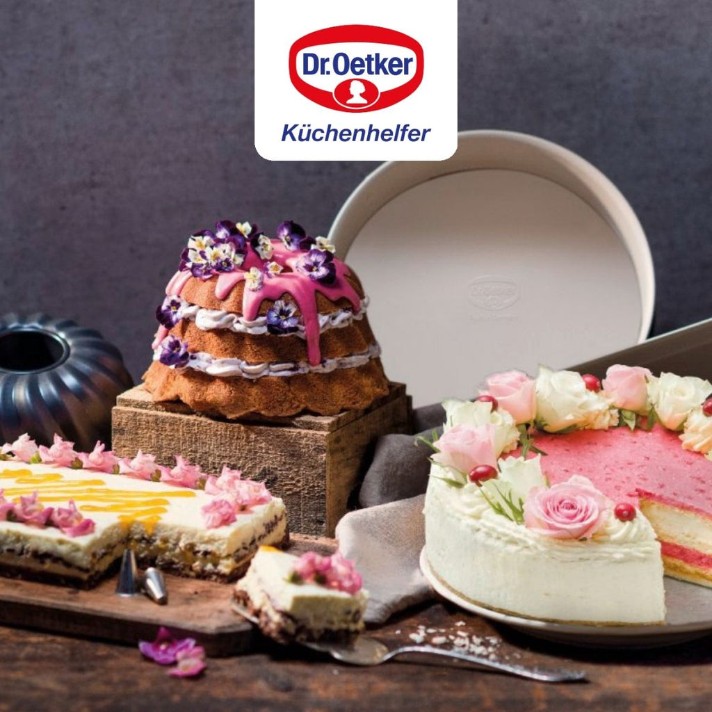Dr Oetker - Moule À Tarte Quiche 28 Cm En Email Dr. Oetker Exclusive - Blanc|Noir