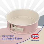 Dr Oetker - Moule À Manqué À Charnière 20 Cm Dr. Oetker Rétro - Rose