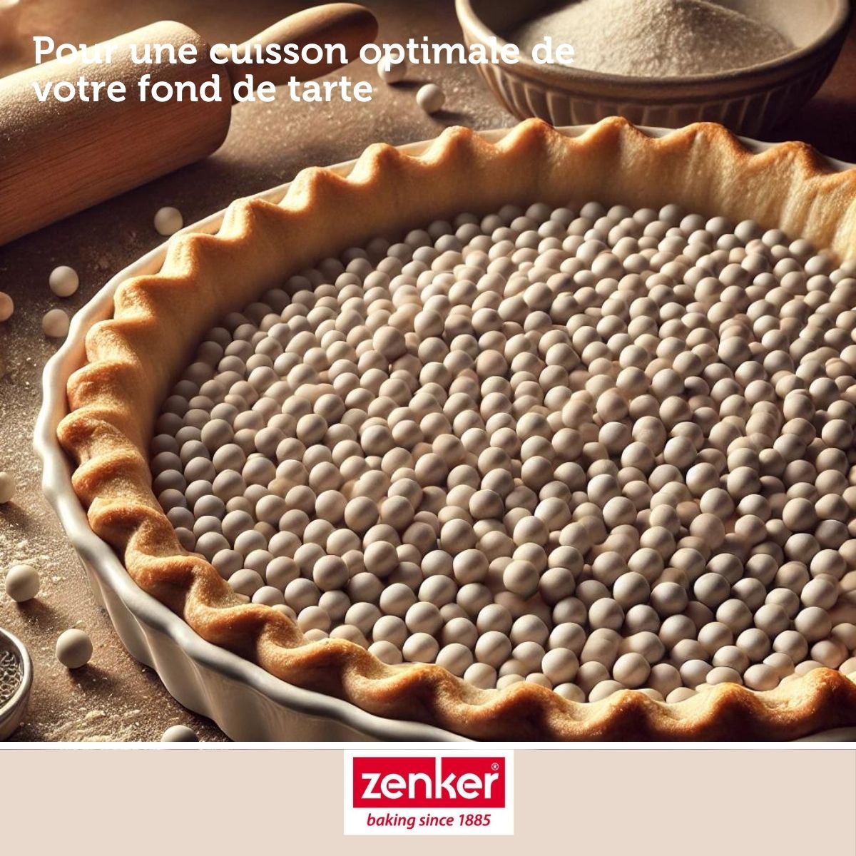 Zenker - Billes De Cuisson Pour Pâte Sablée, Pot De 600 Grammes Zenker Smart Pastry - Gris|Transparent