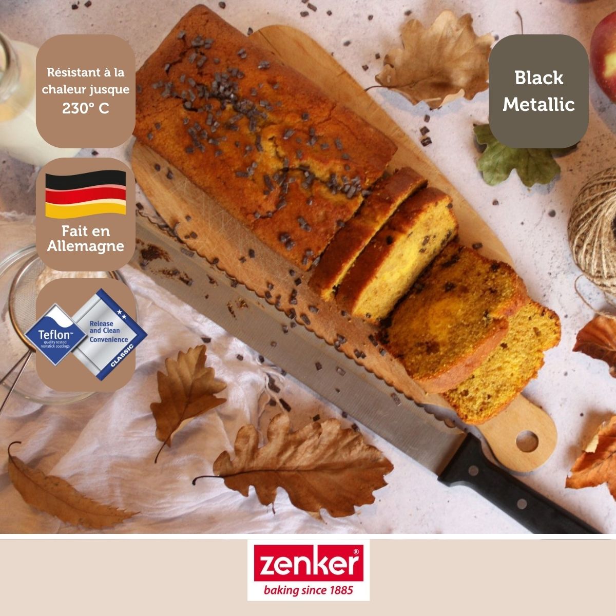 Zenker - Moule À Cake 25,5 Cm Zenker Black Metallic - Noir