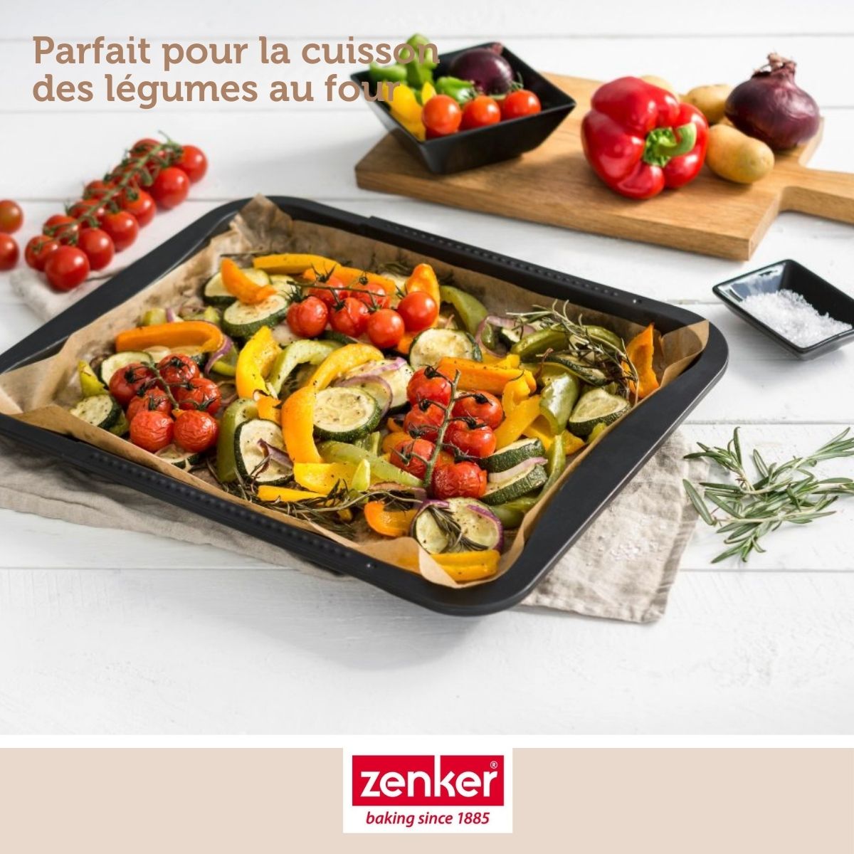 Zenker - Plaque De Four Extensible De 35-52 X 32 Cm Zenker Black Metallic - Noir
