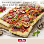 Zenker - Plaque À Pizza Rectangulaire Perforée Extensible 37 À 52 X 33 Cm Zenker Black Metallic - Noir