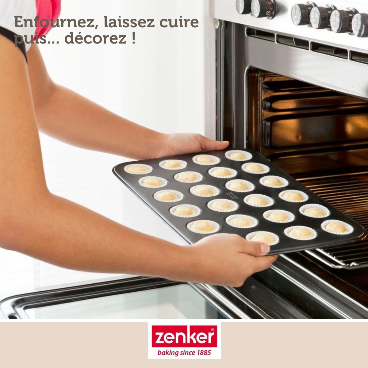 Zenker - Moule À Muffins 24 Empreintes 38 X 26 Cm Zenker Black Metallic - Noir
