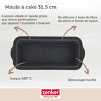 Zenker - Moule À Cake 31,5 Cm Zenker Silicone Fibre De Verre - Noir|Gris