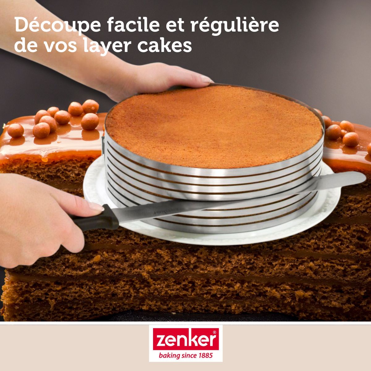 Zenker - Couteau Professionnel Pour Gâteau 30 Cm Zenker Smart Pastry - Noir