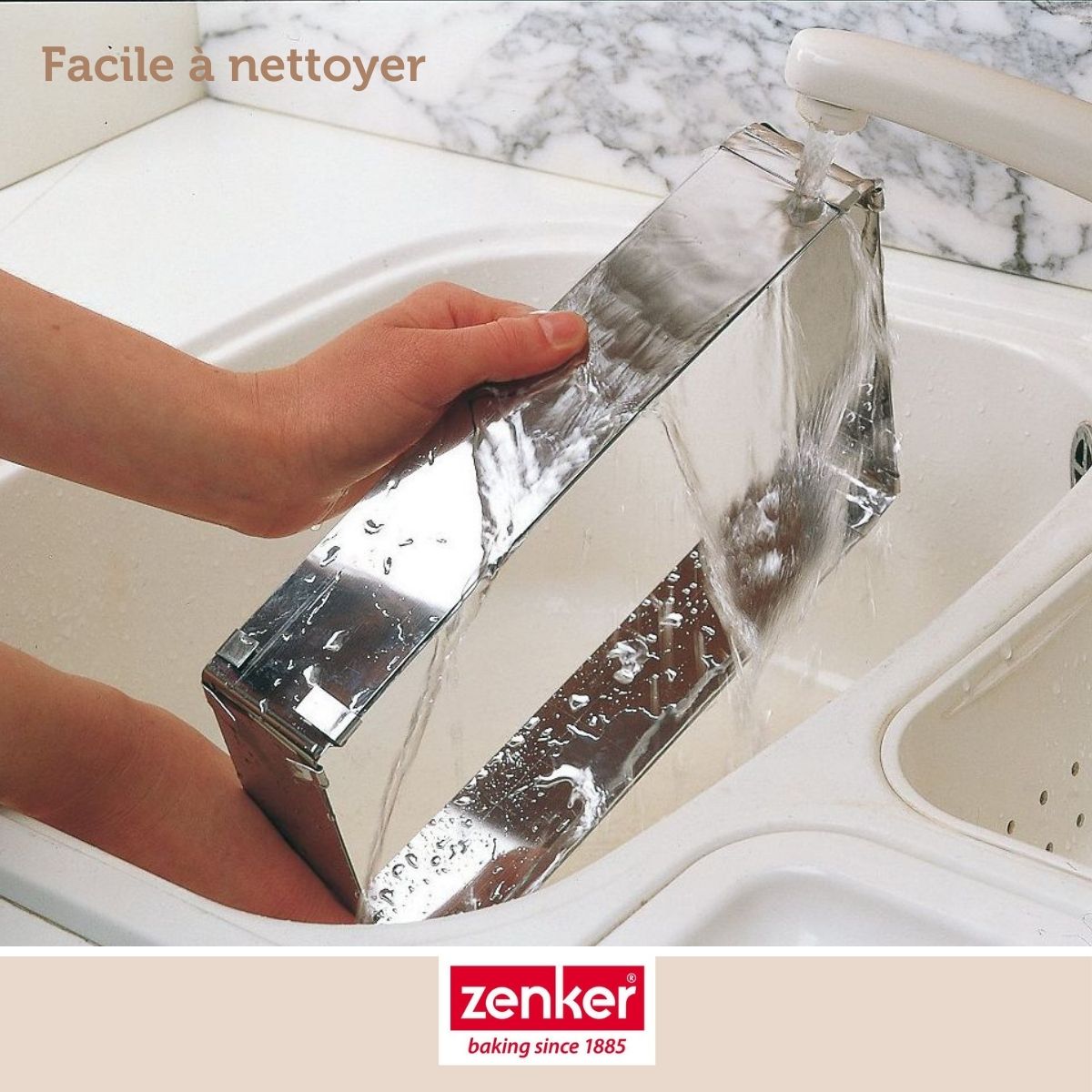 Zenker - Cadre À Gâteau Réglable 27 À 52 Cm Zenker Smart Pastry - Inox