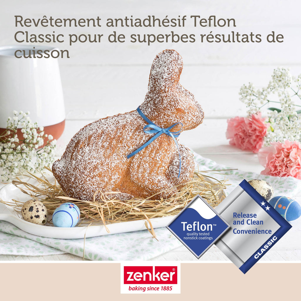 Zenker - Moule À Gâteaux 3D En Forme De Lapin De Pâques 600 Ml Zenker Special Season - Noir