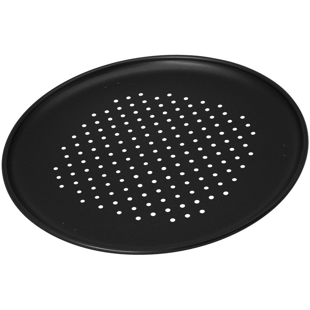 Zenker - Lot De 2 Plaques À Pizza À Fond Perforé 32 Cm Zenker Spécial Countries - Noir