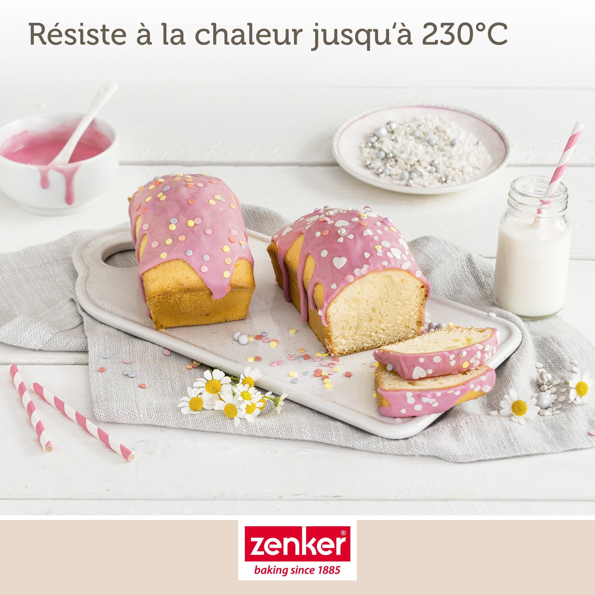 Zenker - Lot De 4 Mini Moules À Cakes 15 Cm Zenker Special Mini - Noir