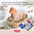 Zenker - Lot De 2 Moules À Gâteaux 3D En Forme D'Agneau Pascal 900 Ml Zenker Special Season - Noir