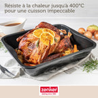 Zenker - Lot De 2 Plats À Four Rectangulaires 40 X 34 Cm Et 33 X 25 Cm Zenker Special Cooking - Noir