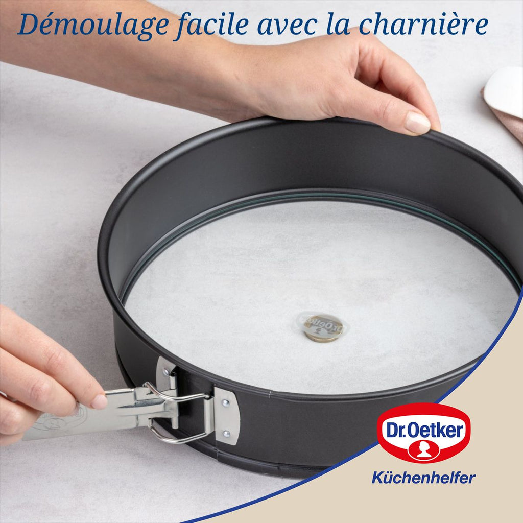 Dr Oetker - Ensemble De 2 Moules À Manqué À Charnière 26 Cm Dr.Oetker Tradition - Noir