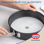 Dr Oetker - Ensemble De 2 Moules À Manqué À Charnière 26 Cm Dr.Oetker Tradition - Noir