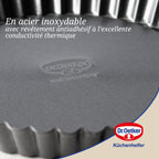 Dr Oetker - Ensemble De 2 Moules À Tarte Renversée 22 Cm Dr.Oetker Tradition - Noir