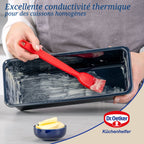 Dr Oetker - Lot De 2 Moules À Gâteaux 30/30 Cm En Acier Émaillé Dr Oetker Back-Liebe - Bleu