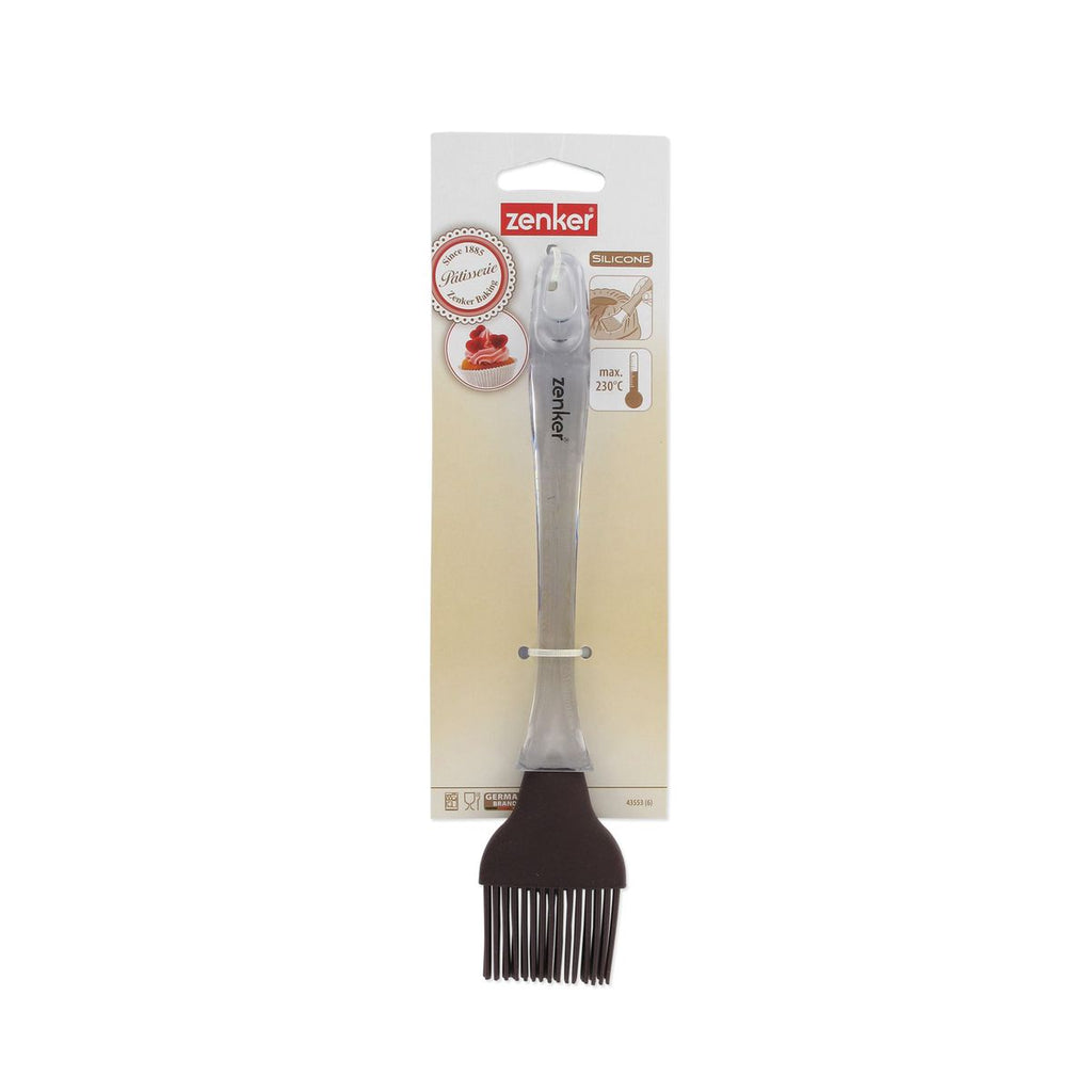 Zenker - Ensemble De 2 Pinceaux De Cuisine Et De Pâtisserie 24 Cm En Poils Silicone Zenker Smart Pastry - Jaune|Brun|Transparent