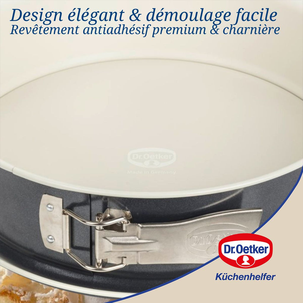 Dr Oetker - Ensemble De 2 Moules À Manqué À Charnière 26 Cm Dr. Oetker Back-Trend - Blanc