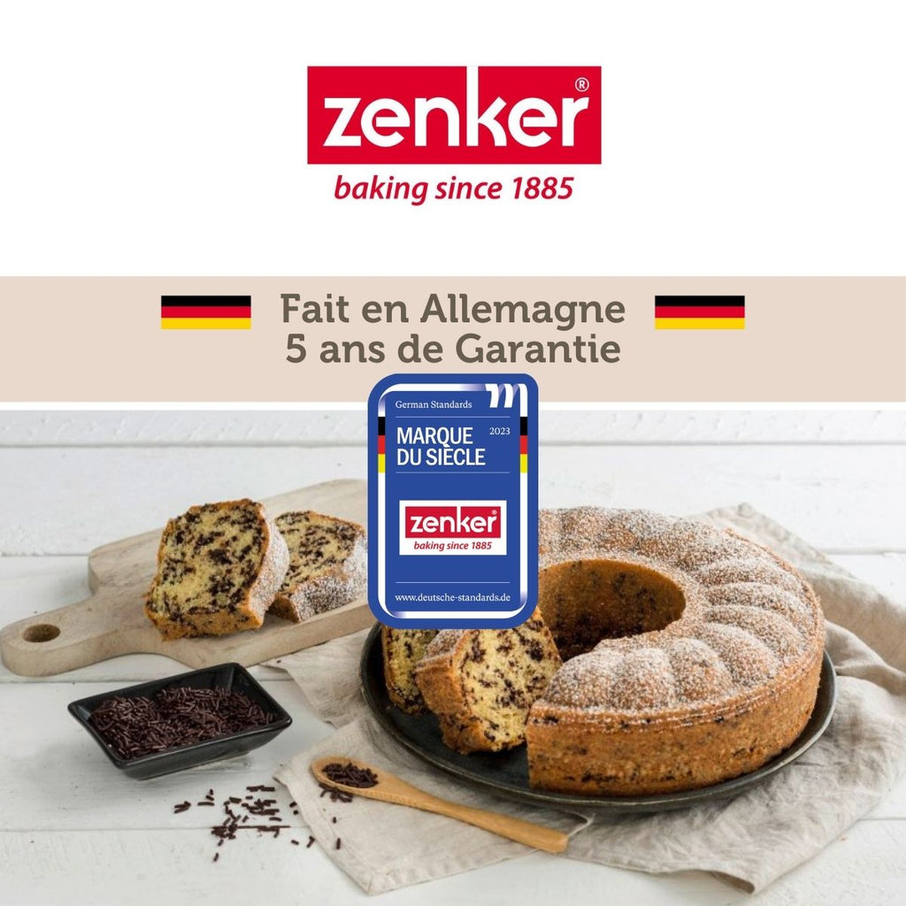 Zenker - Lot De 2 Moules À Manqué 18/18 Cm En Acier Black Mettallic Black Mettallic Zenker Black Mettallic - Noir
