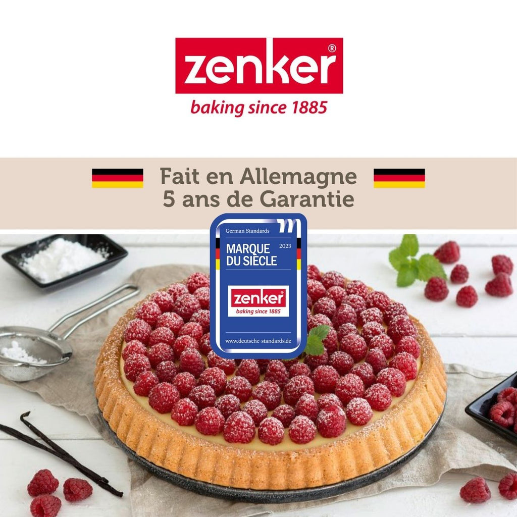 Zenker - Ensemble De 2 Moules À Tarte Renversée 28 Cm Zenker Black Metallic - Noir