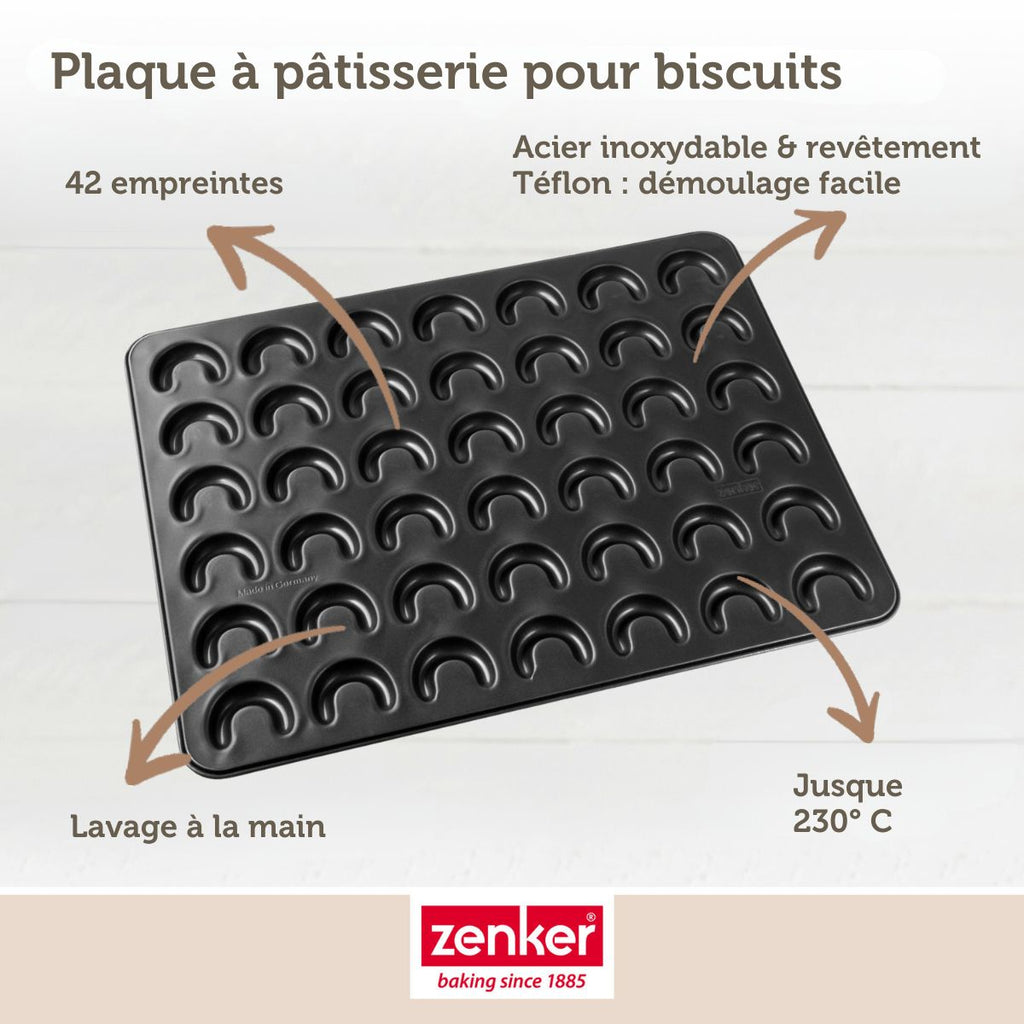 Zenker - Lot De 2 Plaques Pâtisserie 42/32 Cm En Acier Spécial Créative Spécial Créative Zenker Spécial Créative - Noir