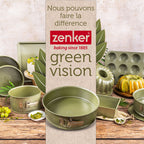 Zenker - Lot De 2 Moules À Gâteaux 30/30 Cm En Acier Zenker Green Vision - Vert