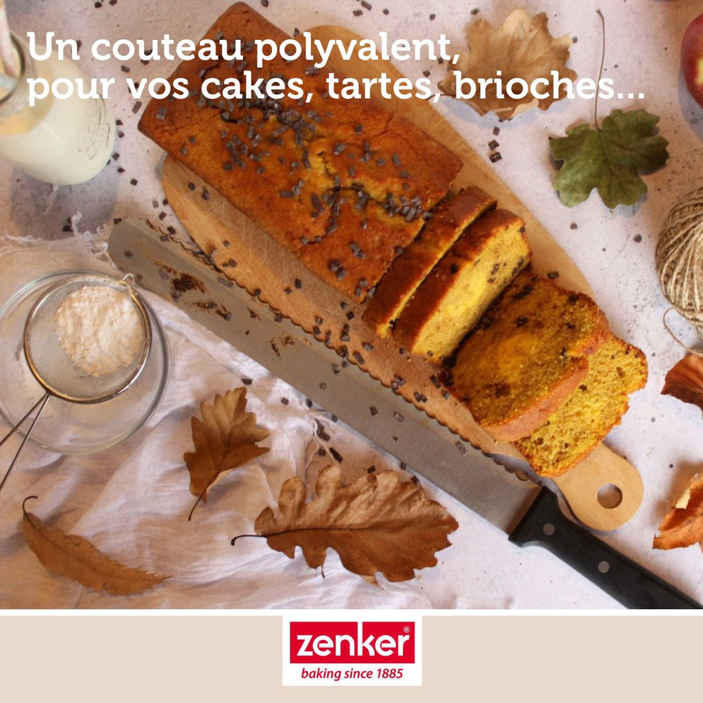 Zenker - Set De 2 Couteaux Unitaires 30 Cm En Plastique Zenker Smart Pastry - Noir