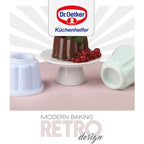 Dr Oetker - Lot De 6 Moules À Flans Avec Couvercle 6,3 X 7,5 Cm Dr. Oetker Rétro - Coloré