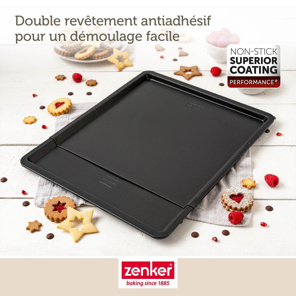 Zenker - Plaque De Cuisson Four Extensible De 37 À 52 Cm Zenker Perfect Black + - Noir