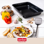 Zenker - Plat À Four Xxl Rectangle 40 X 29 Cm En Acier Émaillé Zenker Spécial Cooking - Noir