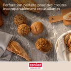 Zenker - Moule À Petits Pains Individuels Ronds 6 Empreintes 33 X 22 Cm Zenker Mojave Gold - Or
