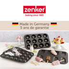 Zenker - Moule 12 Babas Au Rhum Zenker Spécial Créative - Noir