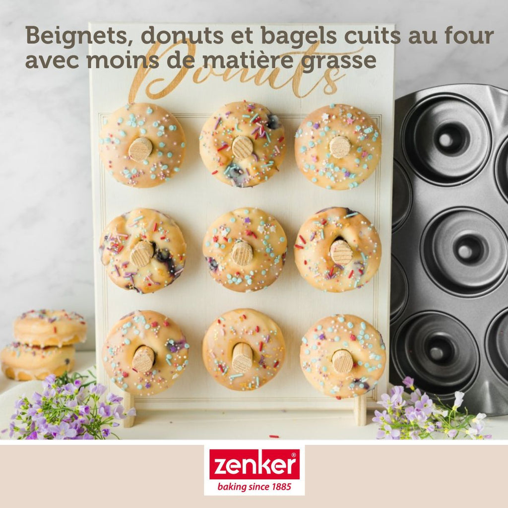 Zenker - Moule Pour 8 Beignets Au Four 33 Zenker Black Metallic - Noir