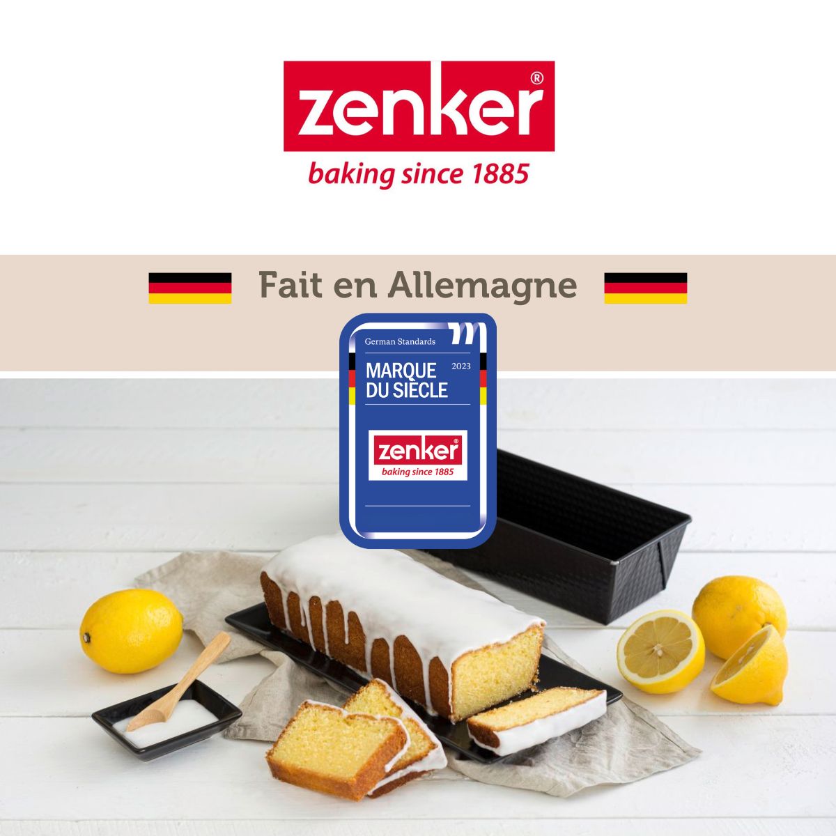 Zenker - Set De 4 Ustensiles De Pâtisserie Moule À Gâteaux 2 Bols À Mélanger Et Spatule Spécial Season Spécial Season Zenker Spécial Season - Noir