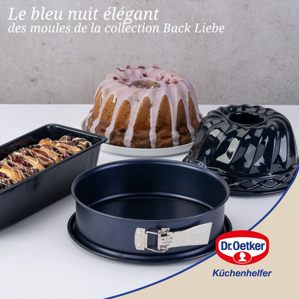 Dr Oetker - Moule À Manqué À Charnière 26 Cm Dr.Oetker Back Liebe - Bleu